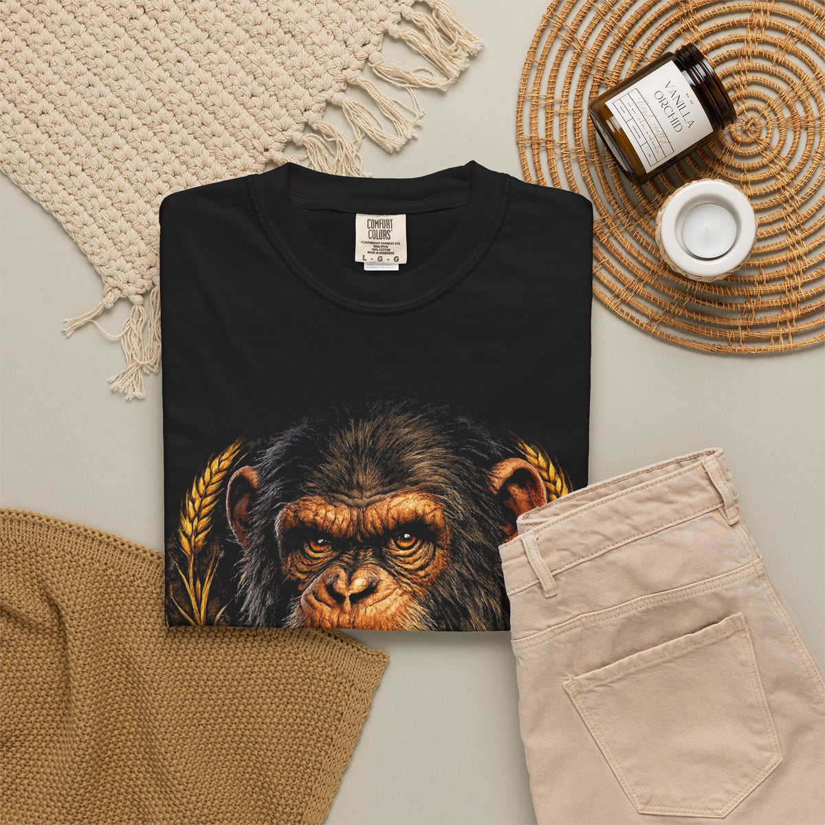 Planet of the Ales Beer T-Shirt — Vintage Chimpanzee Pub Tee for Beer Lovers